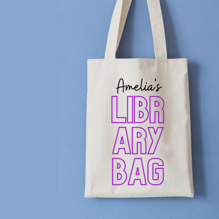 Personalised Library Bag - Design 1