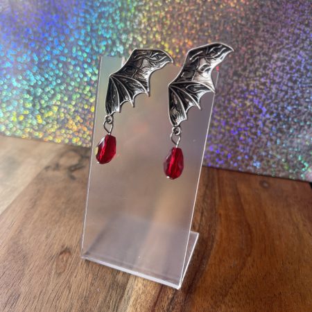 Bleeding Wings Earrings | Metal