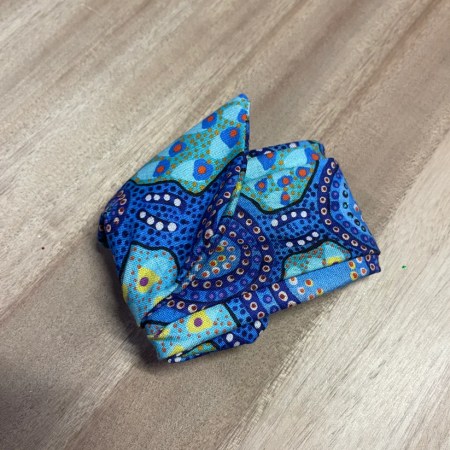 Blue Indigenous Wired Hair Wrap