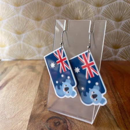 Australian Flag Earrings | Acrylic
