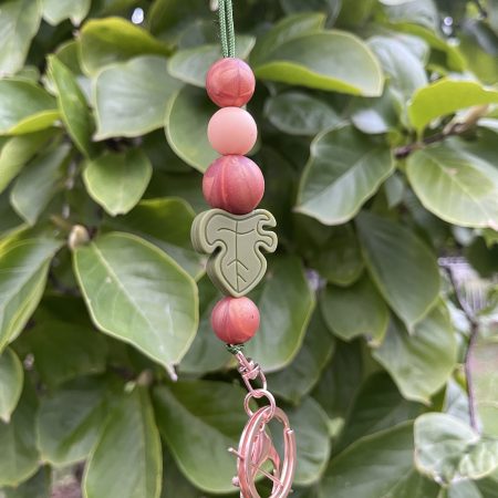 Bronze Leaf | Beaded Lanyard
