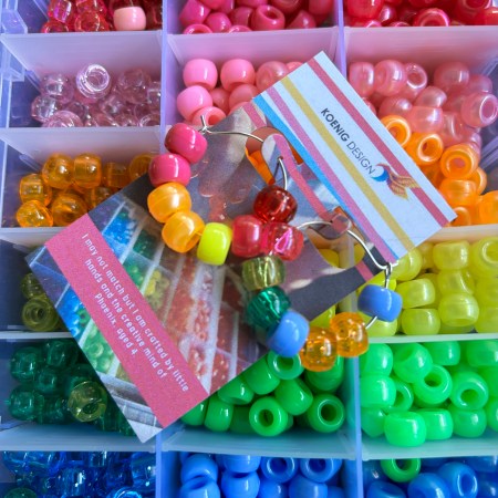 Phoenix Rainbow Surprise Beaded Earrings